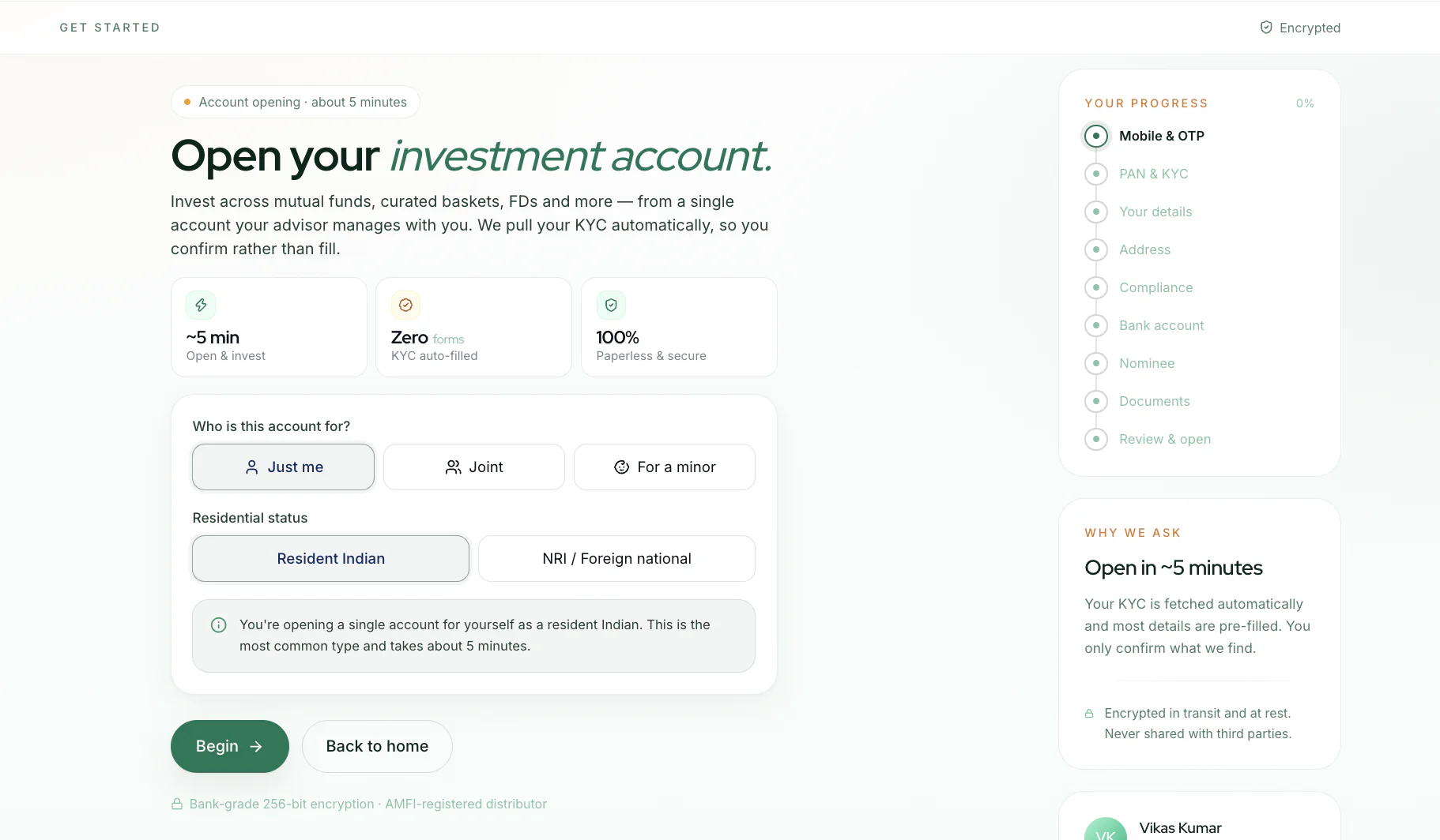 Robo Web and App screen